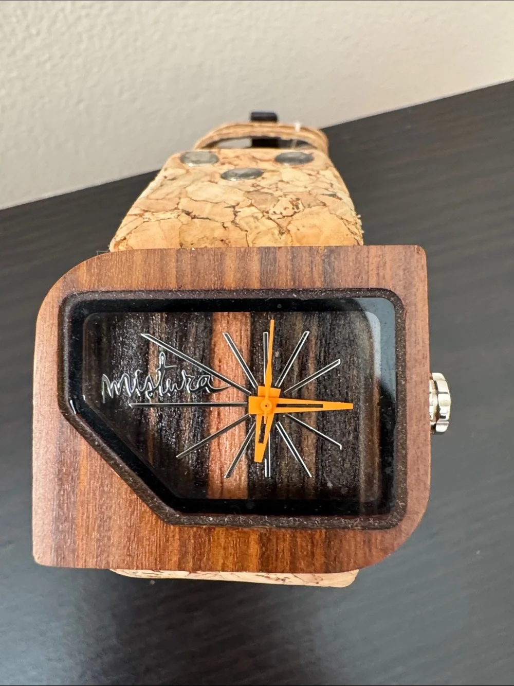 Mistura Watch with Cork Band - Natural Brown